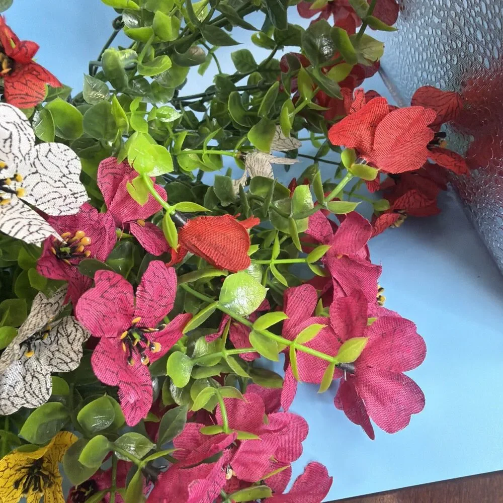 Artificial Flowers for Outdoors UV Resistant Fake Plants 6 Colors Included In $